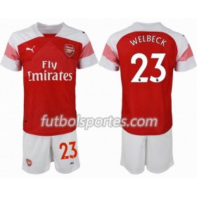 Camisetas Arsenal WELBECK 23 Niño Primera Equipacion 2018/2019
